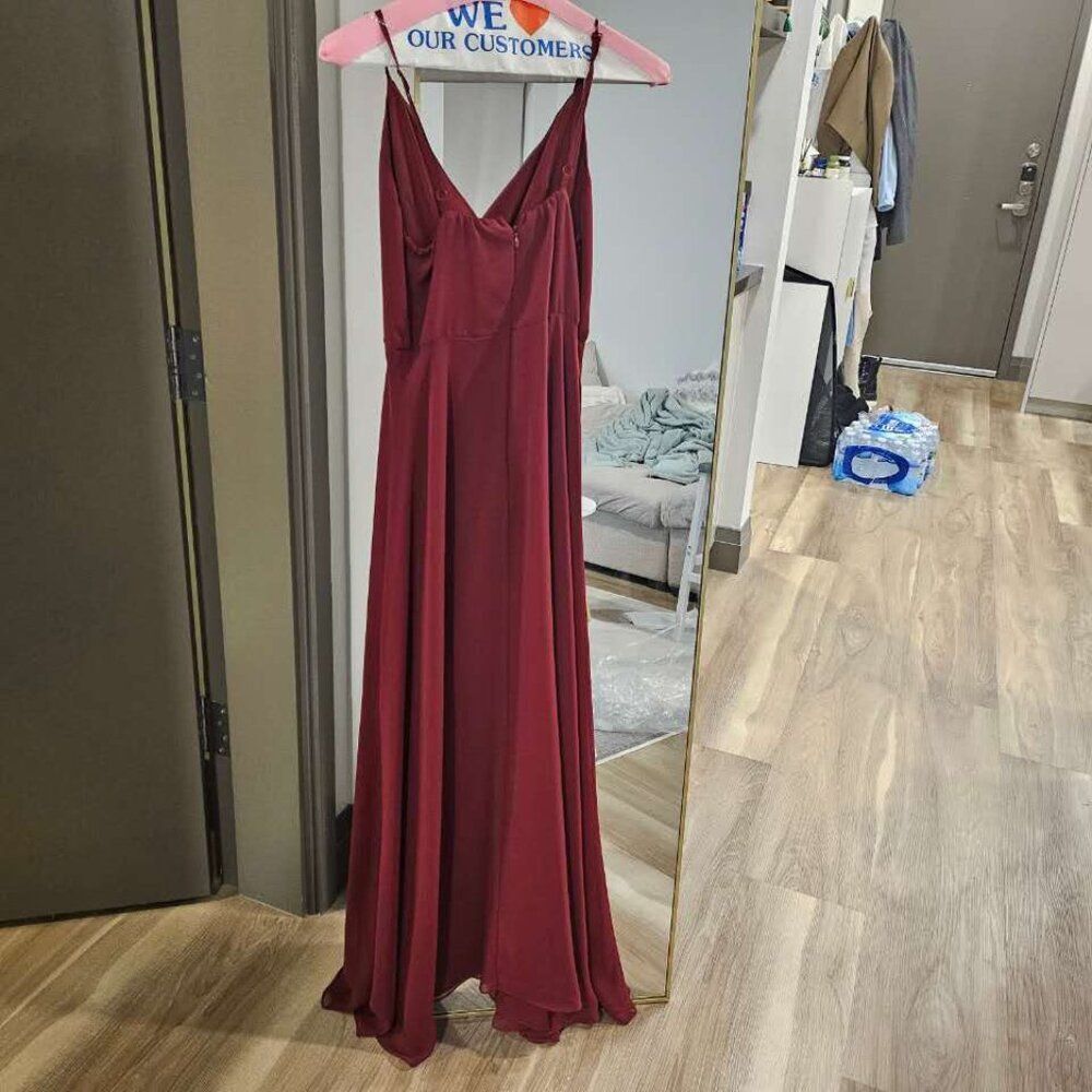 VALLO DE NERA Pino Maxi Dress (Burgundy) - Picture 5 of 6